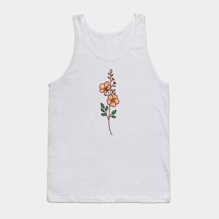 Peach Fuzz flower Tank Top